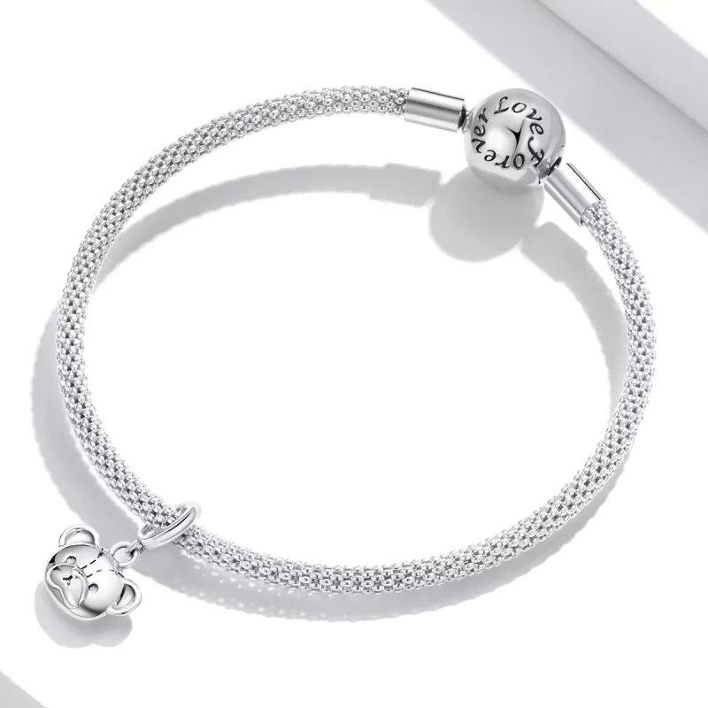 (afbeelding voor) Pandora Style Schattige Beer Hangende Bedel - SCX120-L - Bekijken 3
