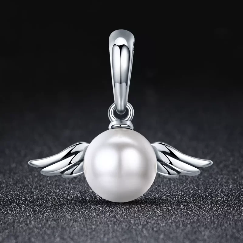 (afbeelding voor) Pandora Style Shell Angel Wings Hangende Bedel - SCC381 - Bekijken 2