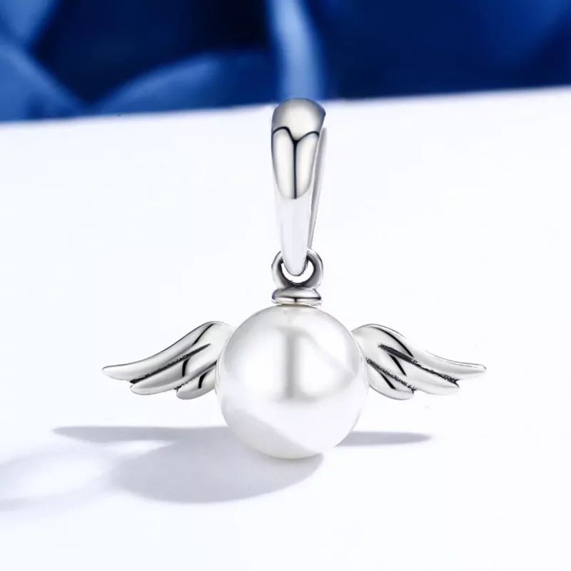 (afbeelding voor) Pandora Style Shell Angel Wings Hangende Bedel - SCC381 - Bekijken 3