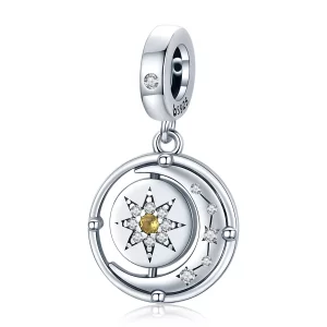 Pandora Style Sterren en maanstroom Hangende Bedel - BSC477 (afbeelding voor) Pandora Style Sterren en maanstroom Hangende Bedel - BSC477