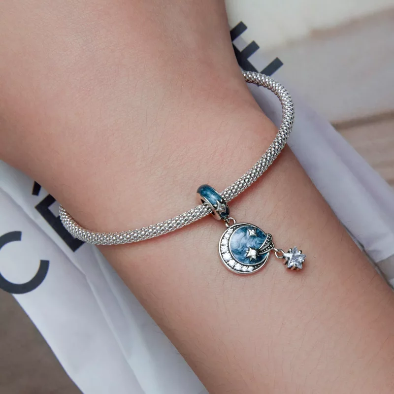 (afbeelding voor) Pandora Style Sterrenstelsel Hangende Bedel - SCC2369 - Bekijken 5