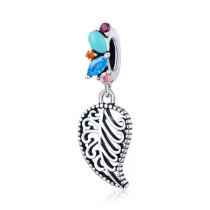 Pandora Style Stijl bladeren Hangende Bedel - BSC455 (afbeelding voor) Pandora Style Stijl bladeren Hangende Bedel - BSC455