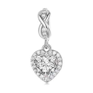 (afbeelding voor) Pandora Style Stralend Hart Hangende Bedel - BSC663