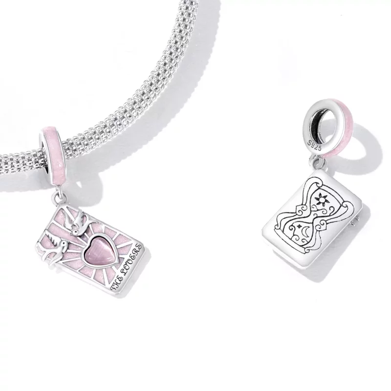 (afbeelding voor) Pandora Style Tarot - Geliefden Hangende Bedel - SCC2263 - Bekijken 5