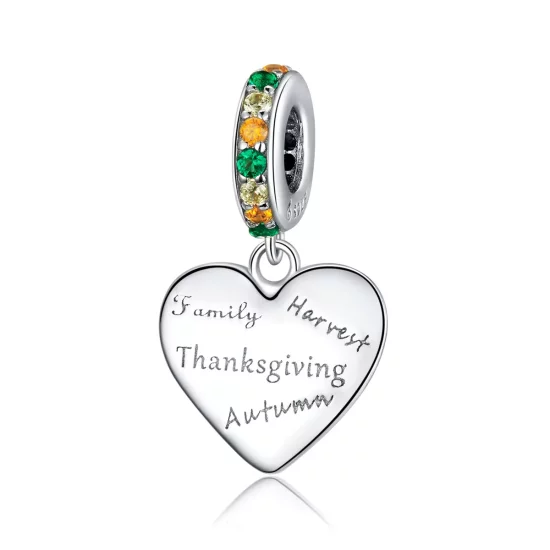 (afbeelding voor) Pandora Style Thanksgiving Liefde Hangende Bedel - BSC344