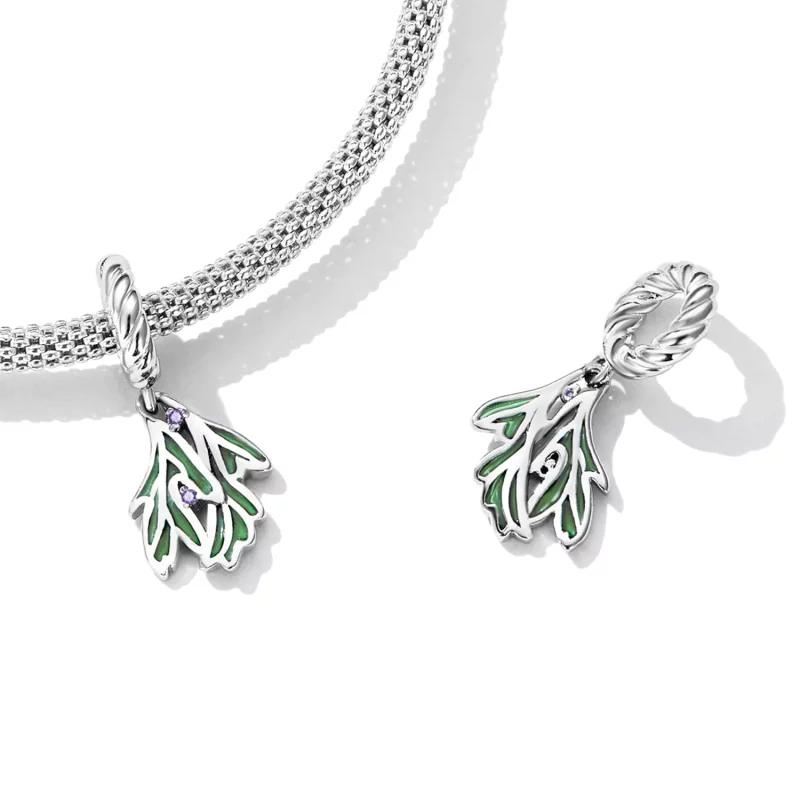 (afbeelding voor) Pandora Style Verse bladeren Hangende Bedel - SCC2295 - Bekijken 4