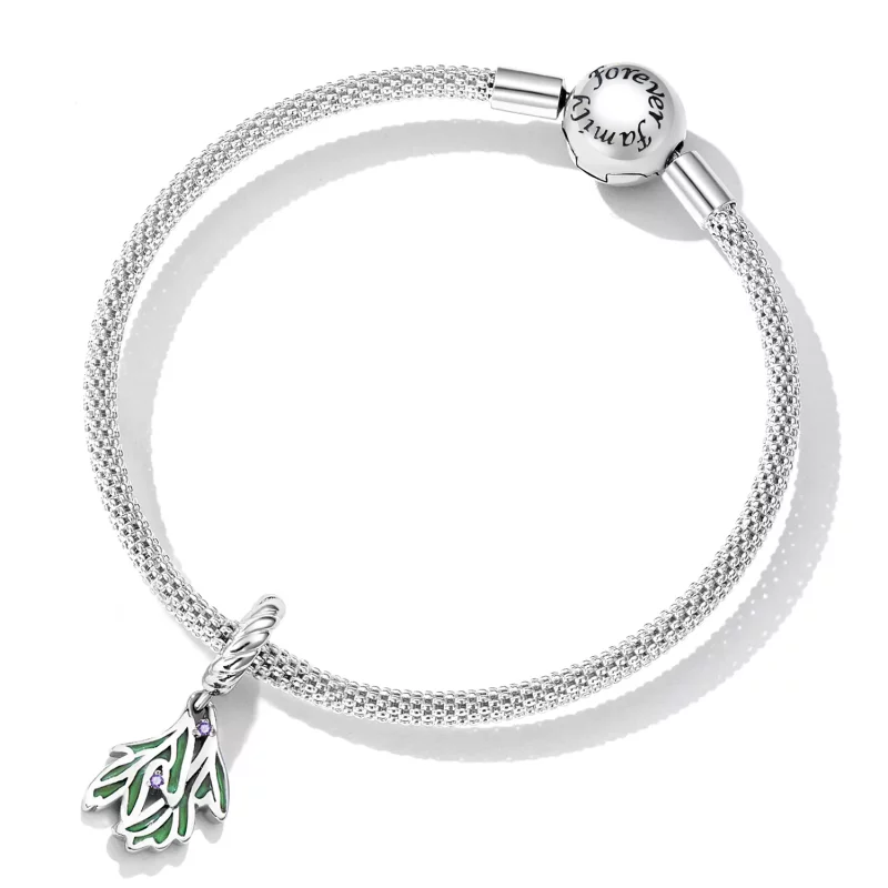 (afbeelding voor) Pandora Style Verse bladeren Hangende Bedel - SCC2295 - Bekijken 5