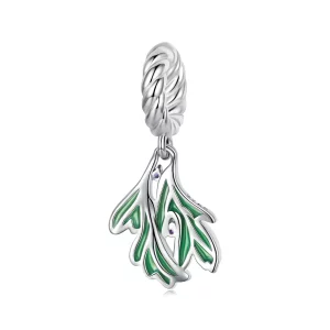 (afbeelding voor) Pandora Style Verse bladeren Hangende Bedel - SCC2295