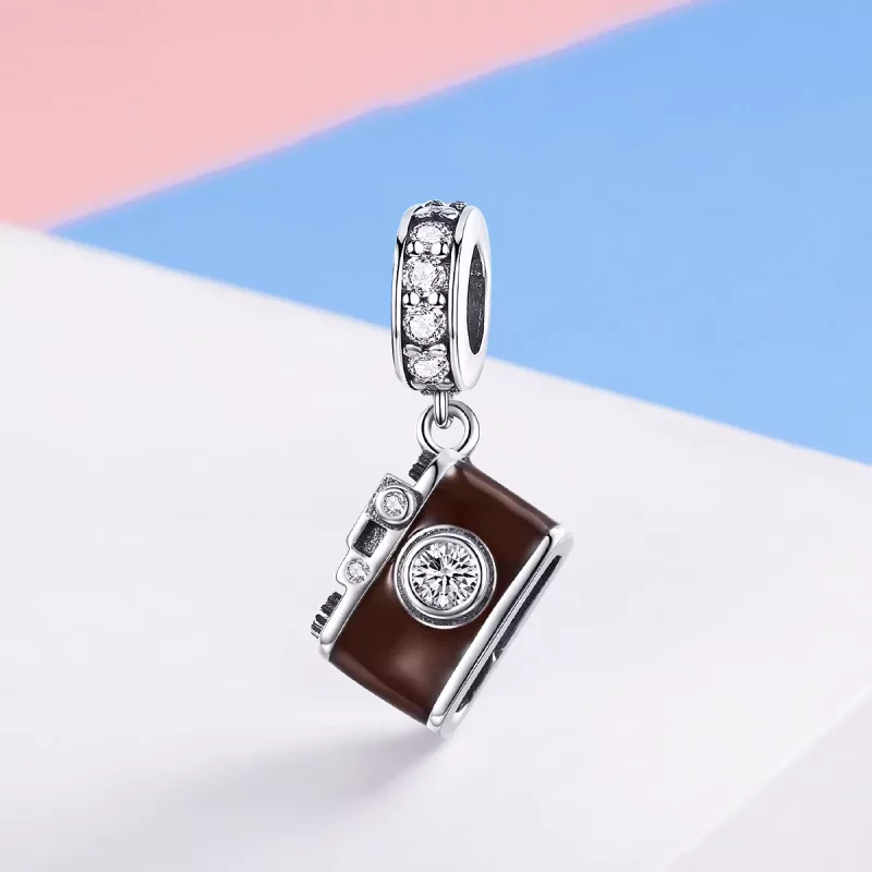 (afbeelding voor) Pandora Style Vintage digitale camera Hangende Bedel - SCC953 - Bekijken 2