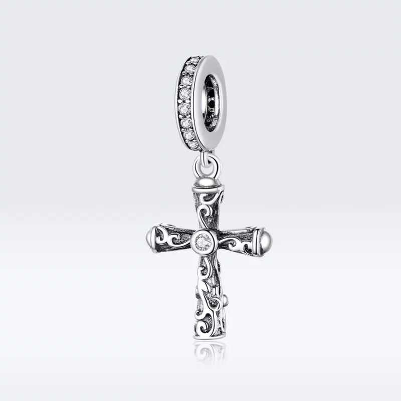 (afbeelding voor) Pandora Style Vintage kruis Hangende Bedel - BSC313 - Bekijken 5