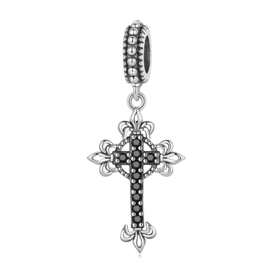 (afbeelding voor) Pandora Style Vintage Kruis Hangende Bedel - BSC669