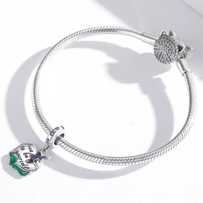(afbeelding voor) Pandora Style Vrouwelijke Power-Love Paarse Iris Hangende Bedel - SCC2143 - Bekijken 3