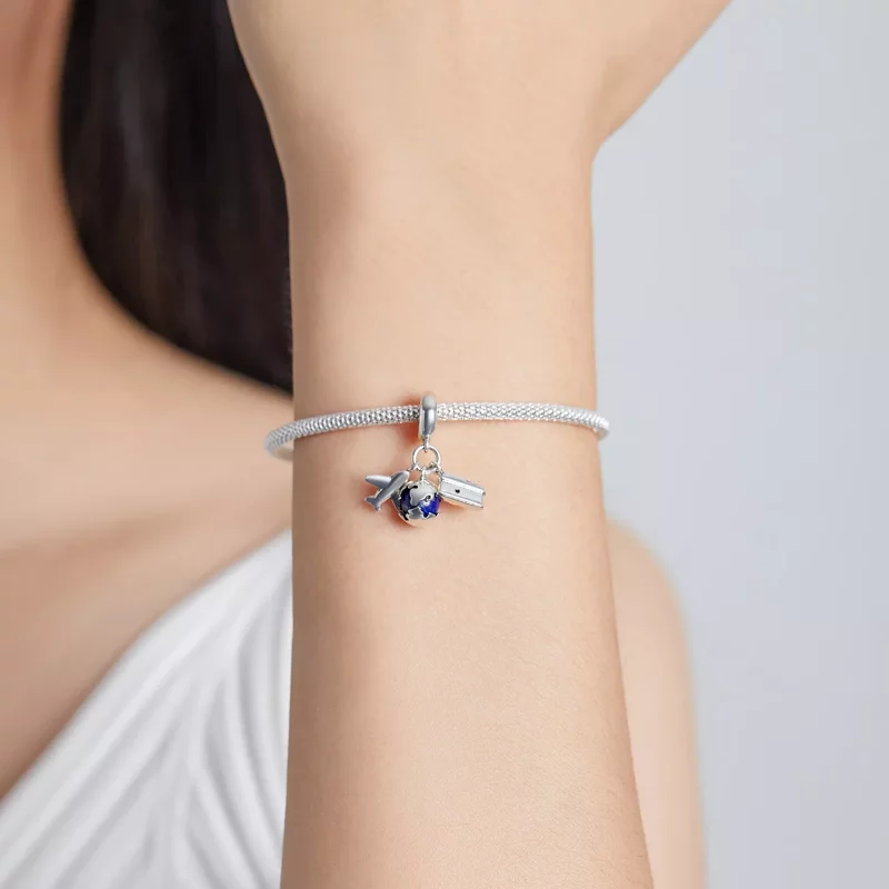 (afbeelding voor) Pandora Style Wereld Reizen - Mini Camera Hangende Bedel - SCC2027 - Bekijken 5