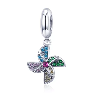 Pandora Style Windmolen Hangende Bedel - SCC971 (afbeelding voor) Pandora Style Windmolen Hangende Bedel - SCC971