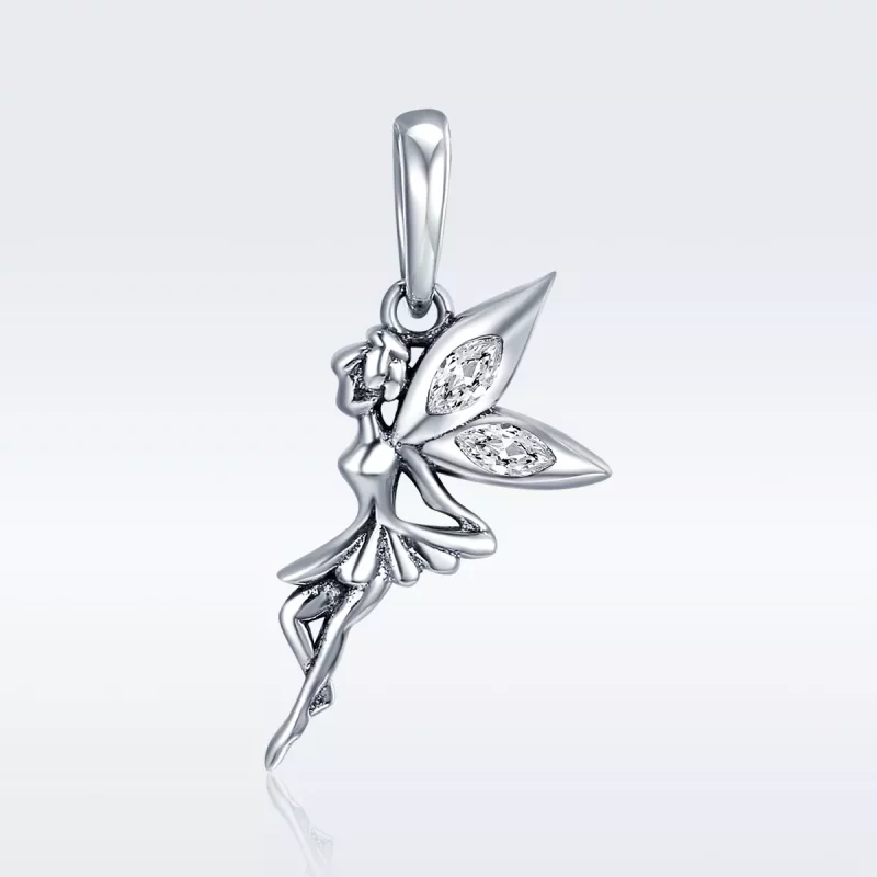 (afbeelding voor) Pandora Style Witte Bloemenfee Hangende Bedel - SCC359 - Bekijken 2