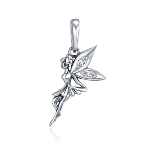 (afbeelding voor) Pandora Style Witte Bloemenfee Hangende Bedel - SCC359