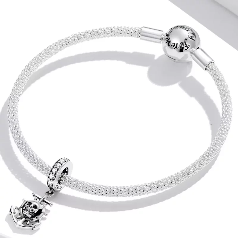 (afbeelding voor) Pandora Style World Travel - Skelet Piratenschip Hangende Bedel - SCC2030 - Bekijken 3