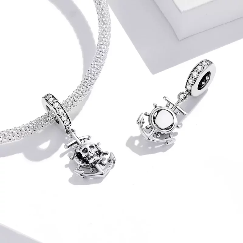 (afbeelding voor) Pandora Style World Travel - Skelet Piratenschip Hangende Bedel - SCC2030 - Bekijken 4