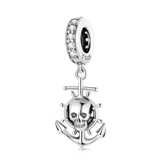 (afbeelding voor) Pandora Style World Travel - Skelet Piratenschip Hangende Bedel - SCC2030