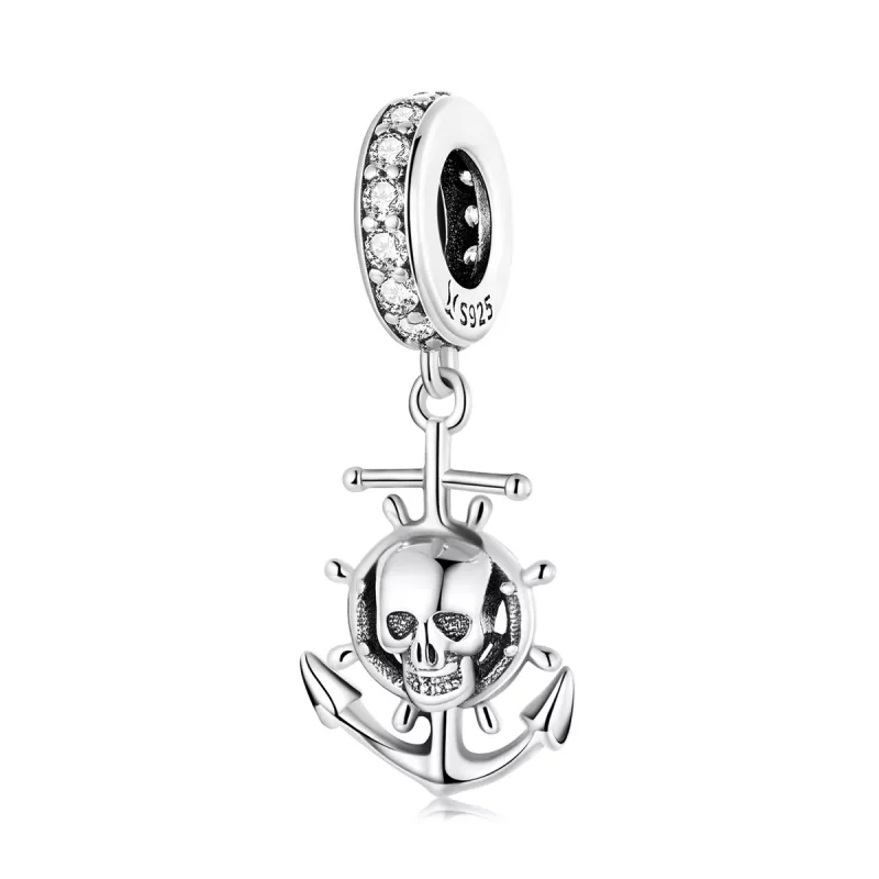 (afbeelding voor) Pandora Style World Travel - Skelet Piratenschip Hangende Bedel - SCC2030