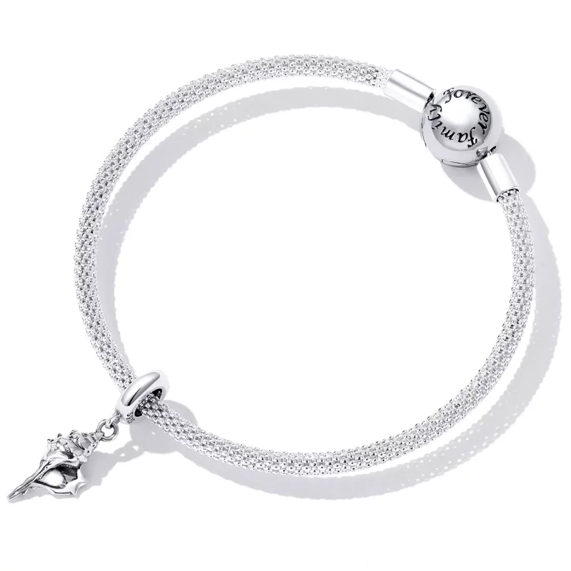 (afbeelding voor) Pandora Style Zilveren schelp Hangende Bedel - SCC2235 - Bekijken 5
