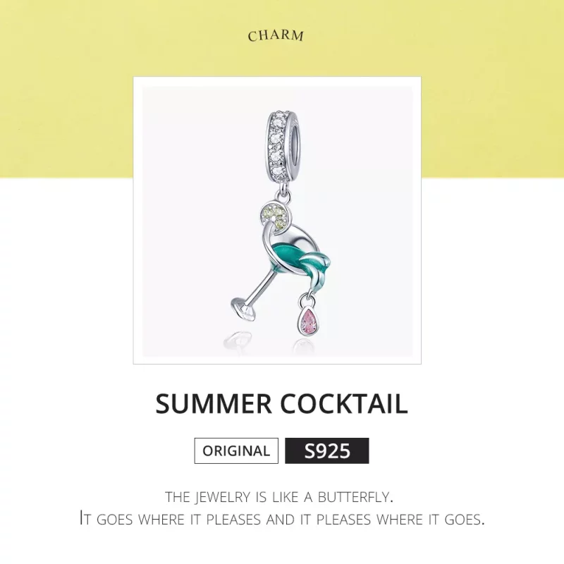 (afbeelding voor) Pandora Style Zomercocktail Hangende Bedel - BSC262 - Bekijken 6