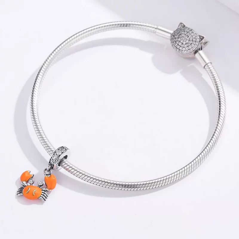 (afbeelding voor) Pandora Style Zomerkrab Hangende Bedel - BSC076 - Bekijken 3