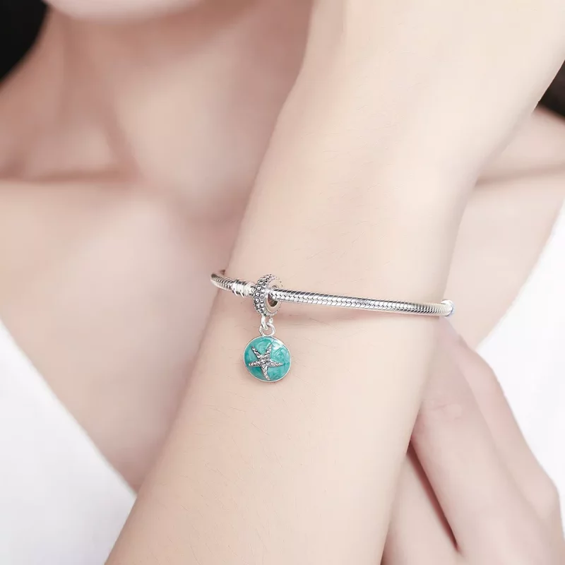(afbeelding voor) Pandora Style Zomerstijl Blauwe Zee Hangende Bedel - SCC136 - Bekijken 7