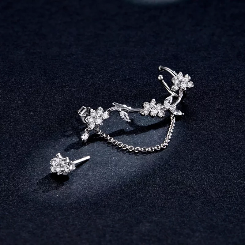 (afbeelding voor) Pandora Style Bloesems op Moshang Oorclip - BSE476 - Bekijken 5
