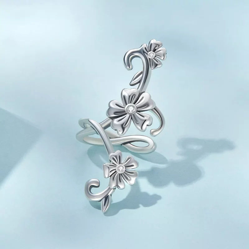 (afbeelding voor) Pandora Style Patroon Oorclip - SCE1512 - Bekijken 3