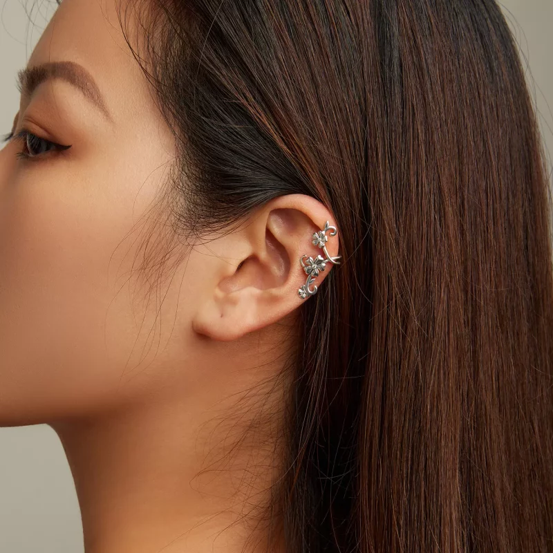(afbeelding voor) Pandora Style Patroon Oorclip - SCE1512 - Bekijken 6
