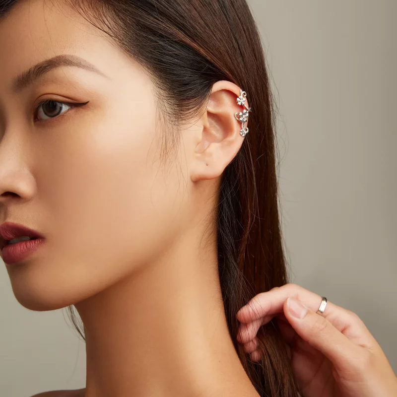 (afbeelding voor) Pandora Style Patroon Oorclip - SCE1512 - Bekijken 7