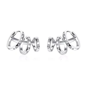 Pandora Style Punk Meisje Oorclip - BSE085 (afbeelding voor) Pandora Style Punk Meisje Oorclip - BSE085
