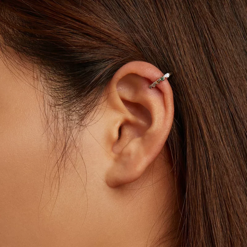 (afbeelding voor) Pandora Style Regenboog Hart Oorclip - BSE573 - Bekijken 8