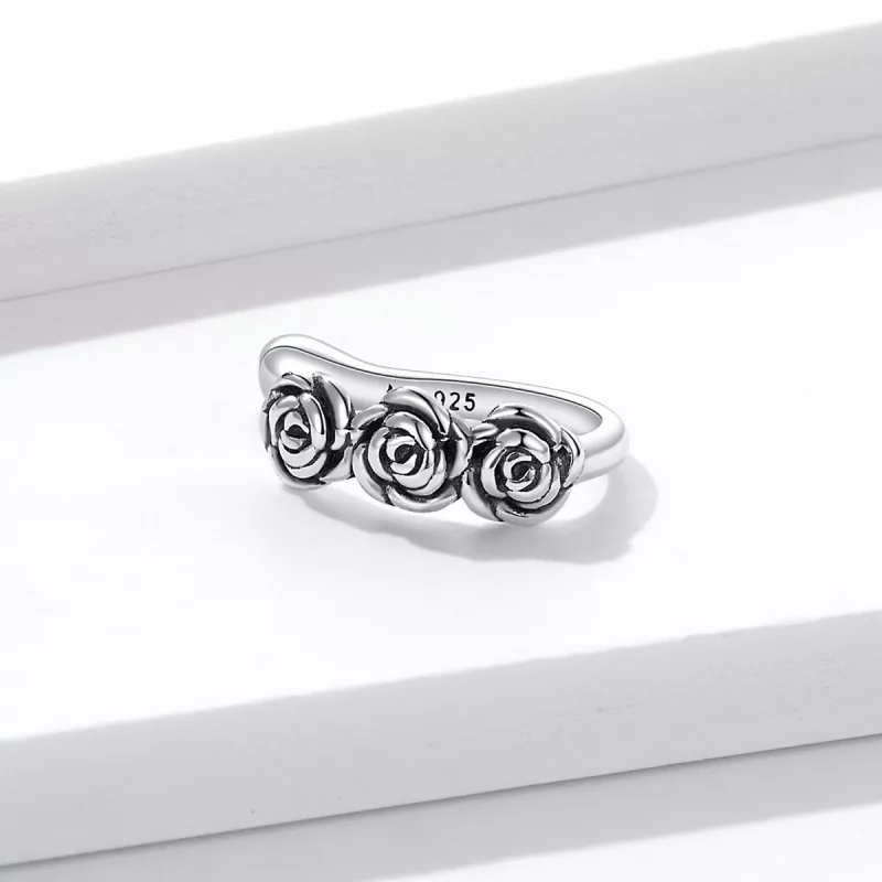(afbeelding voor) Pandora Style Retro Roos Oorclip - BSE582 - Bekijken 3