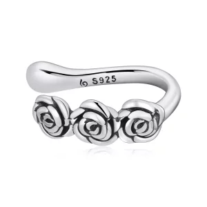 (afbeelding voor) Pandora Style Retro Roos Oorclip - BSE582
