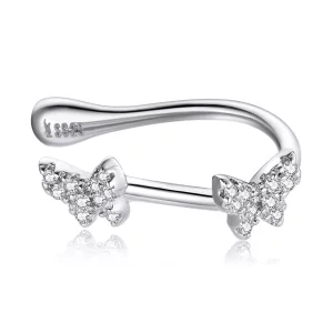 Pandora Style Vlinder Romantiek Oorclip - SCE1202 (afbeelding voor) Pandora Style Vlinder Romantiek Oorclip - SCE1202
