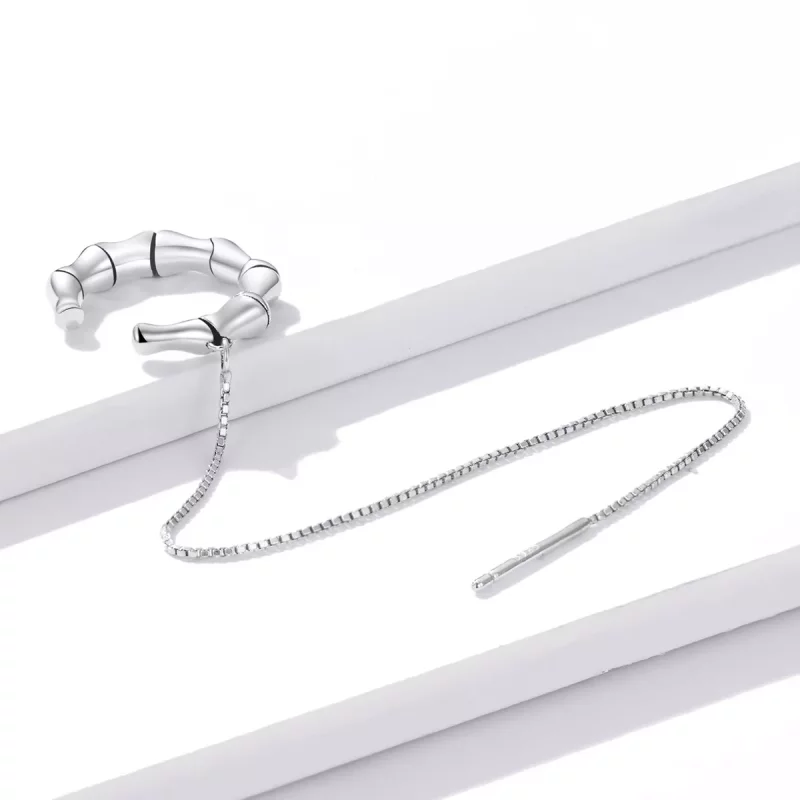 (afbeelding voor) Pandora Style Zilveren Bamboe Oorclip - BSE511 - Bekijken 2
