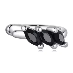 Pandora Style Zwarte Zirkoon Oorclip - SCE1508 (afbeelding voor) Pandora Style Zwarte Zirkoon Oorclip - SCE1508