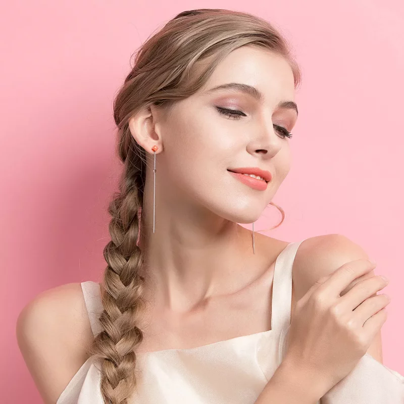 (afbeelding voor) Pandora Style Aanhankelijk Oorhangers - SCE252 - Bekijken 6