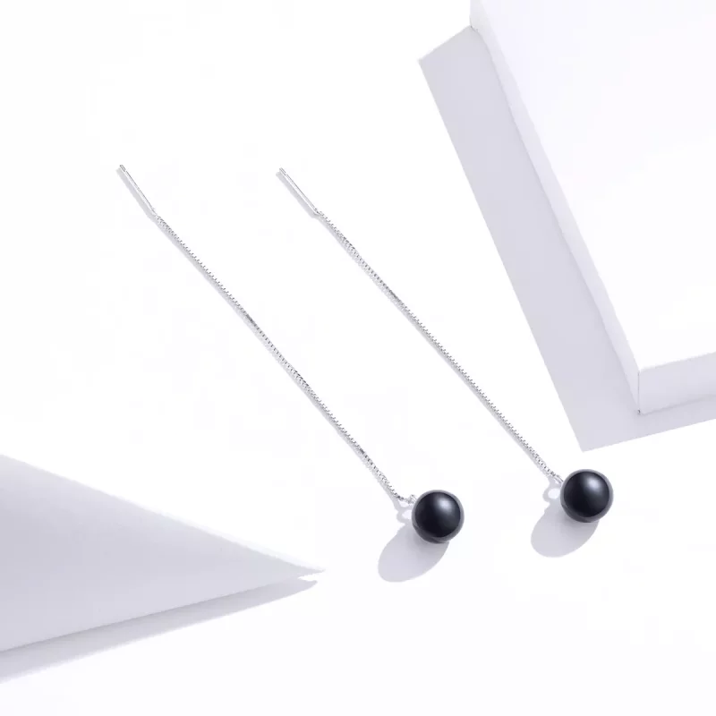 (afbeelding voor) Pandora Style agaat Oorhangers - SCE878 - Bekijken 2