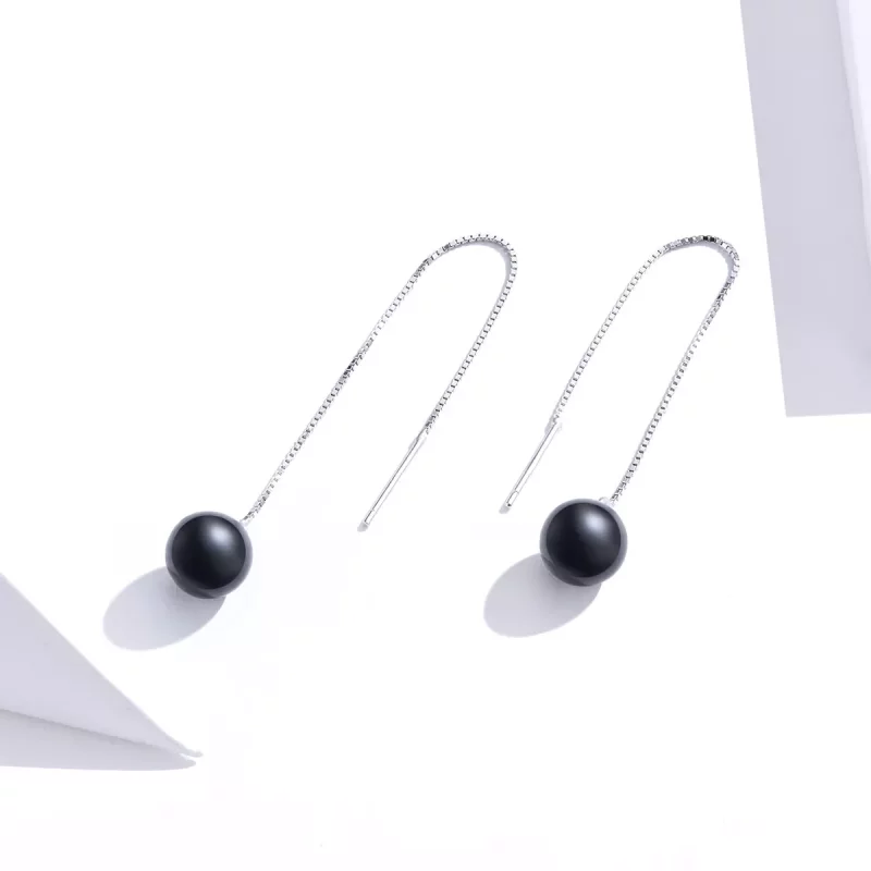 (afbeelding voor) Pandora Style agaat Oorhangers - SCE878 - Bekijken 4