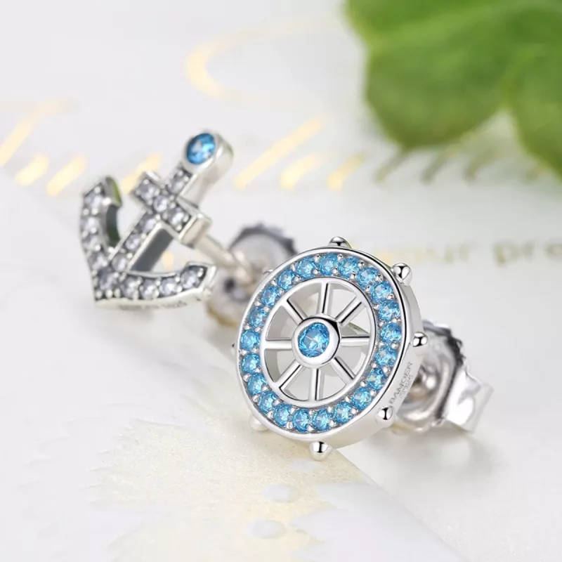 (afbeelding voor) Pandora Style Anker Oorknopjes - SCE030 - Bekijken 2