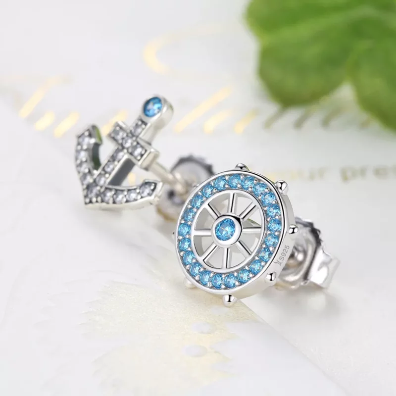 (afbeelding voor) Pandora Style Anker Oorknopjes - SCE030 - Bekijken 4