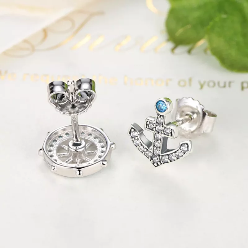 (afbeelding voor) Pandora Style Anker Oorknopjes - SCE030 - Bekijken 5