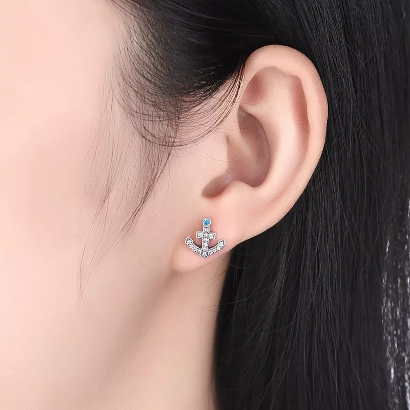 (afbeelding voor) Pandora Style Anker Oorknopjes - SCE030 - Bekijken 7