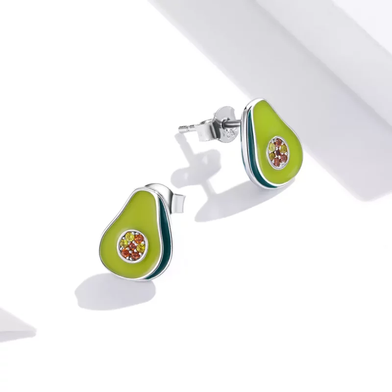 (afbeelding voor) Pandora Style Avocado Oorknopjes - SCE1015 - Bekijken 2