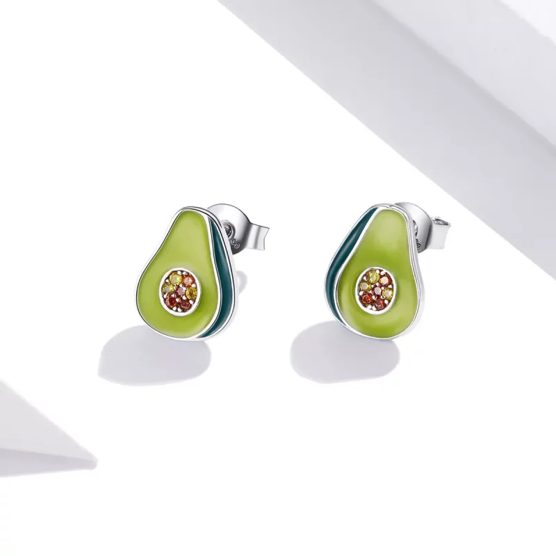 (afbeelding voor) Pandora Style Avocado Oorknopjes - SCE1015 - Bekijken 3