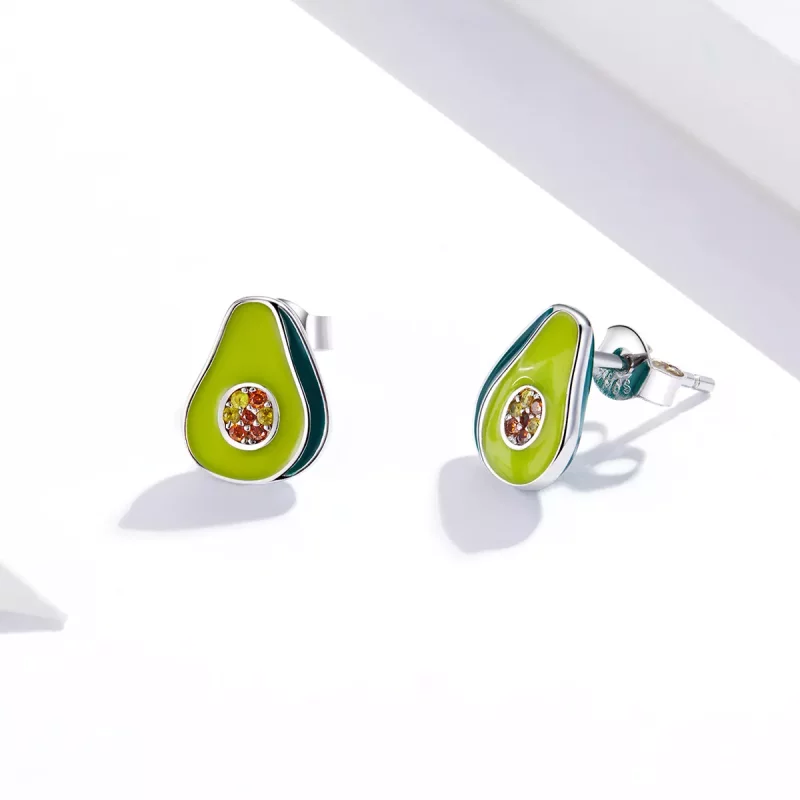 (afbeelding voor) Pandora Style Avocado Oorknopjes - SCE1015 - Bekijken 4