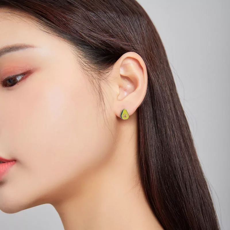 (afbeelding voor) Pandora Style Avocado Oorknopjes - SCE1015 - Bekijken 6
